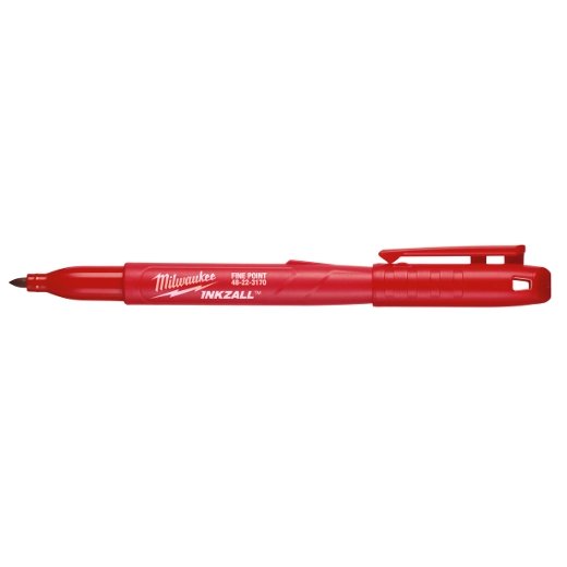 Milwaukee Tool Inkzall RED Fine Point Markers