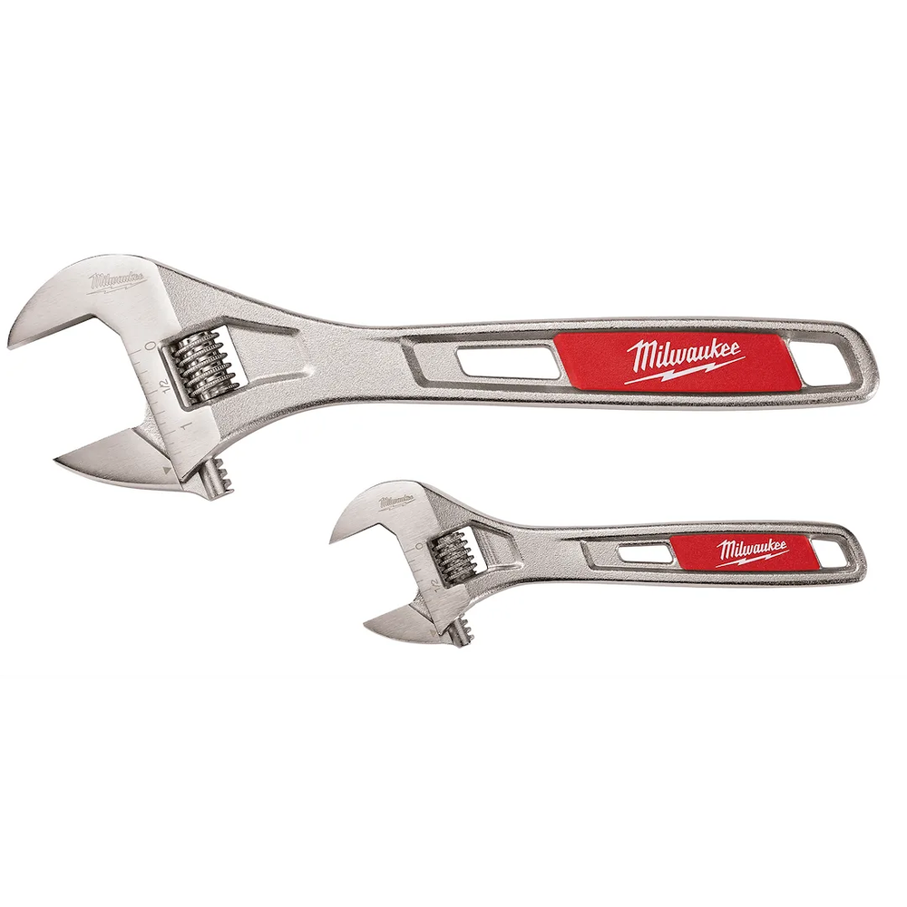 Milwaukee Tool Adjustable Wrench Set 6"AND 10", 2/Pack