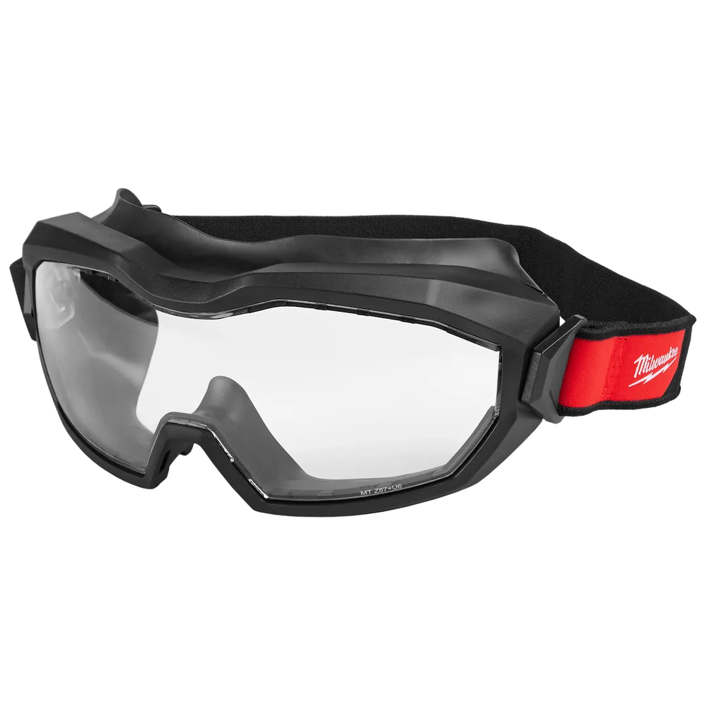 Milwaukee Tool Vented Goggles - Clear Dual Coat Lens