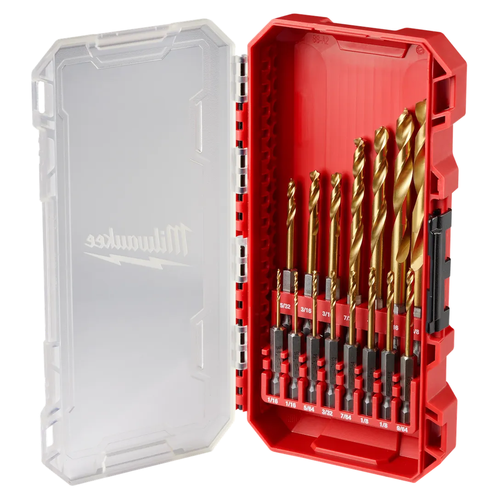 Milwaukee Tool Shockwave Impact Duty RED Helix Titanium Drill B (Set)