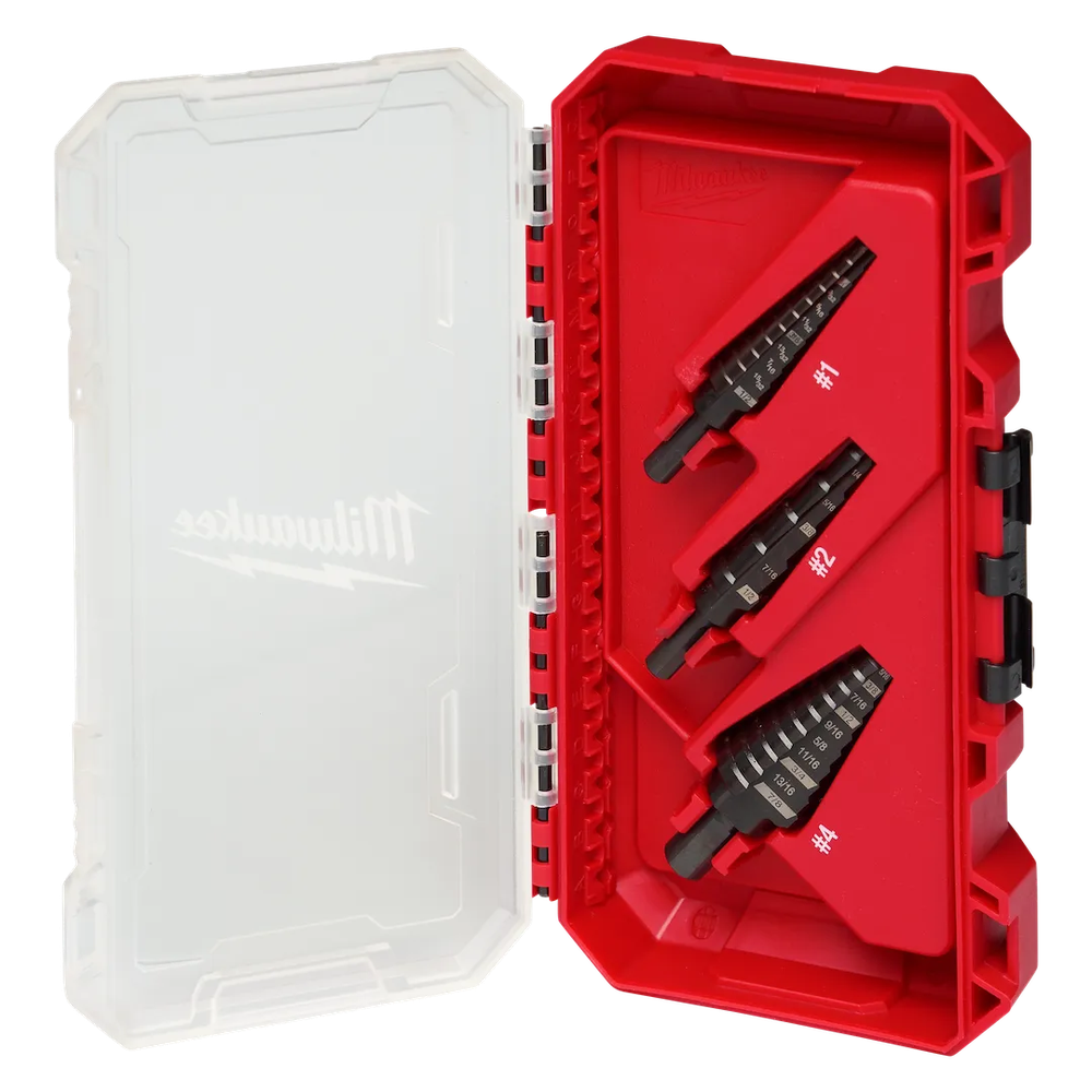 Milwaukee Tool Step Bit 3PC Set NO1 NO2 NO4 (Set)