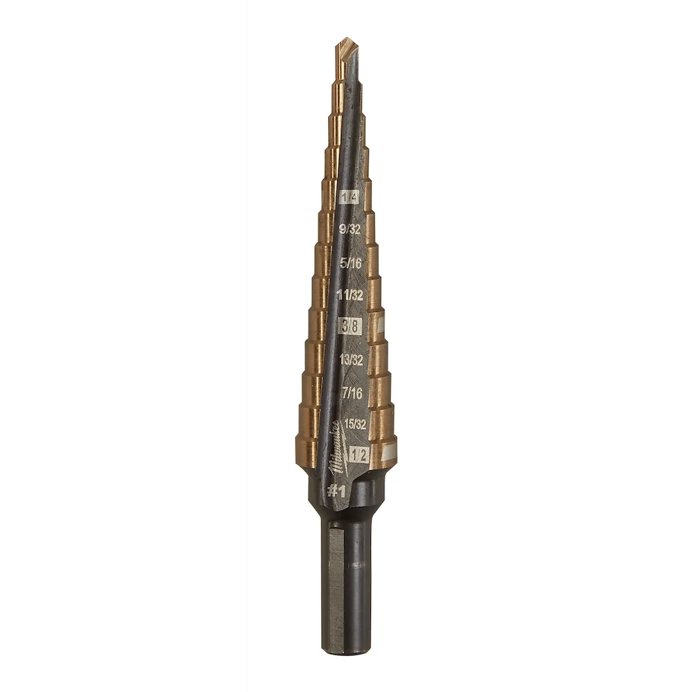 Milwaukee Cobalt Step Drill Bit #1 (1/8"-1/2")