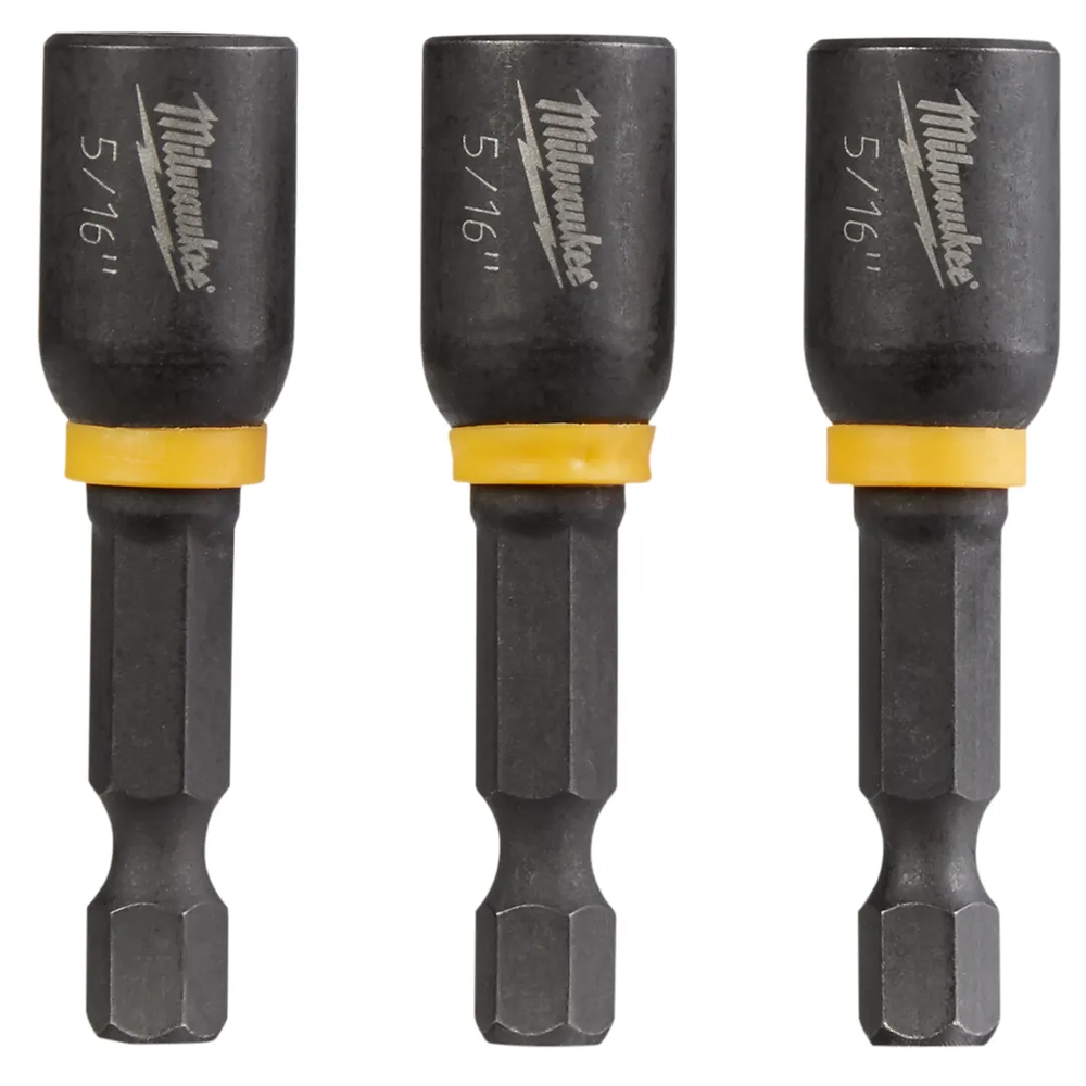 Milwaukee Tool 3PC Shockwave 5/16" Magnetic Nutdrivers (Pack)