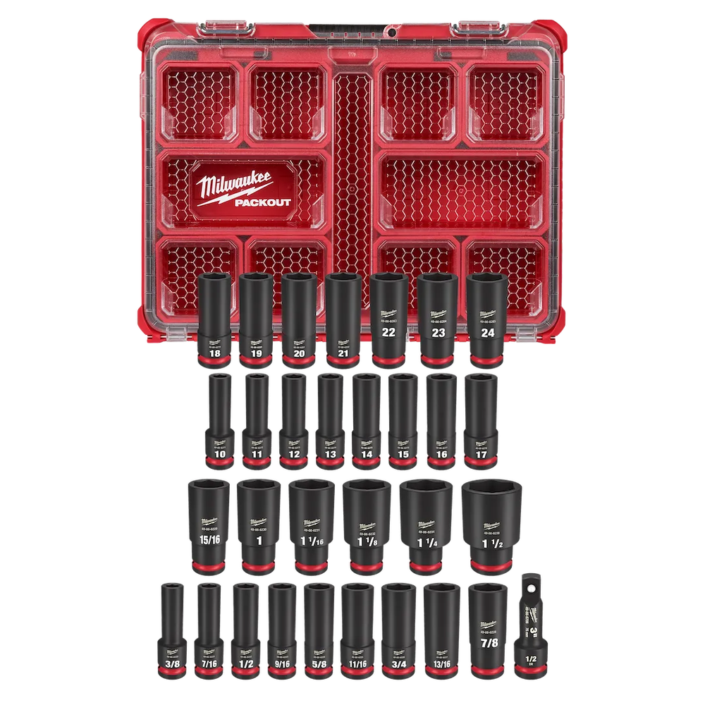 Milwaukee Tool Shockwave IMP DTY SKT 1/2 DR 31PC SAE/MM Packou (Set)