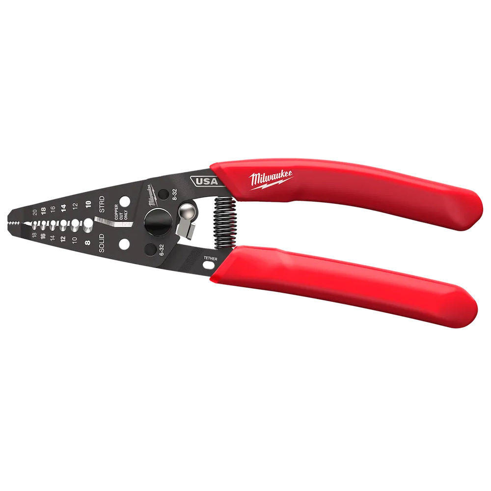 Milwaukee Tool 8-20 AWG Dipped Grip Wire Stripper & Cutter