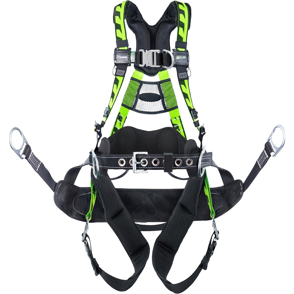 Miller by PIP Aircore Tower Climbing Harness Bosun SM/MD Green