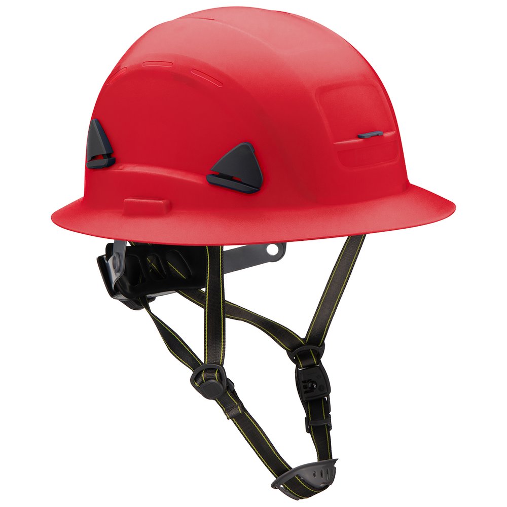 Fibre-Metal by PIP SFTY Helmet Full Brim Non-ventd CLS E RED