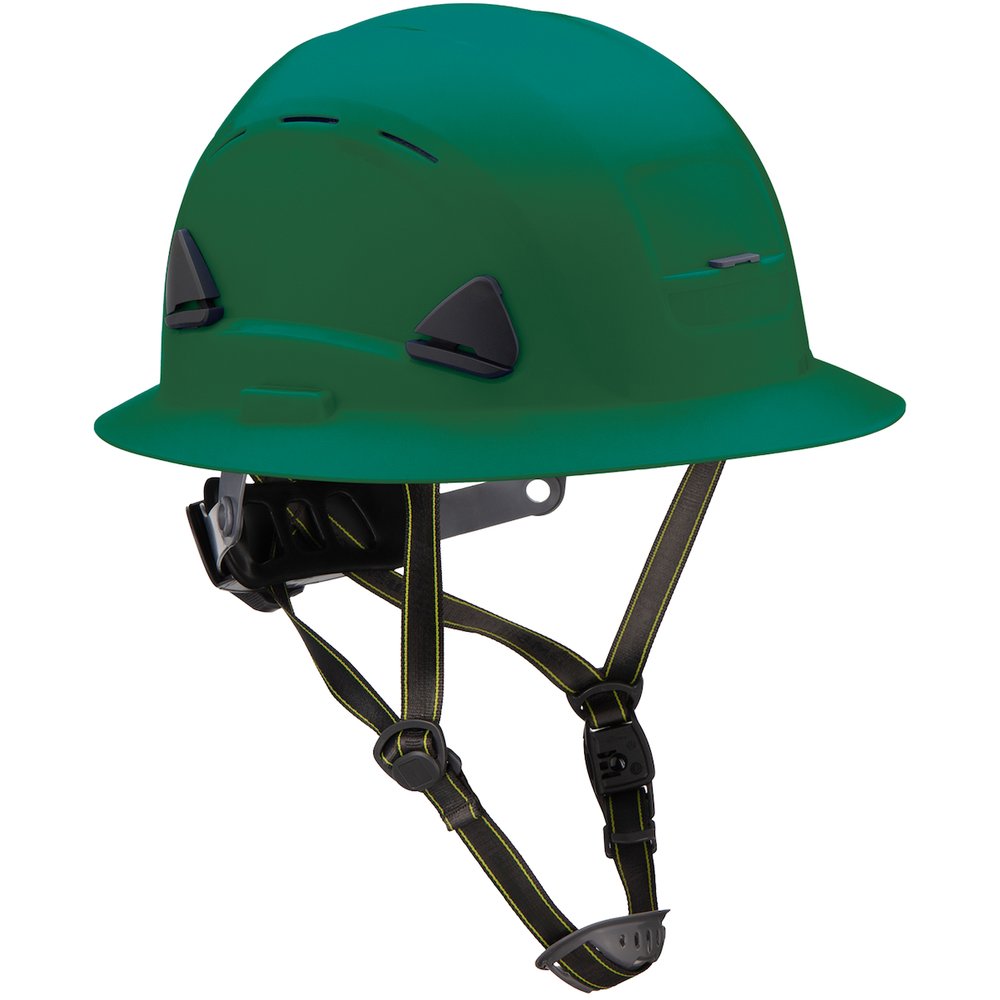 Fibre-Metal by PIP SFTY Helmet Full Brim Vented Green