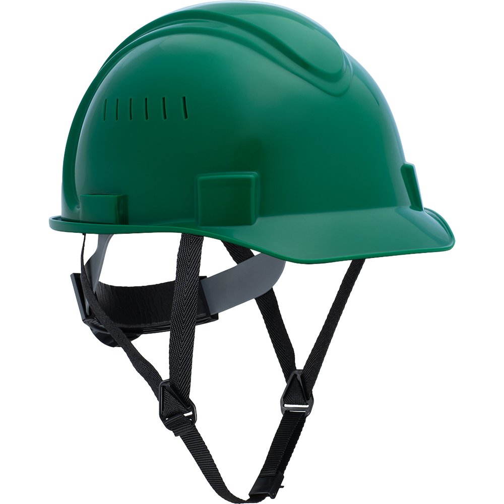 North Short Brim Hard Hat Vented Green, 20/Case