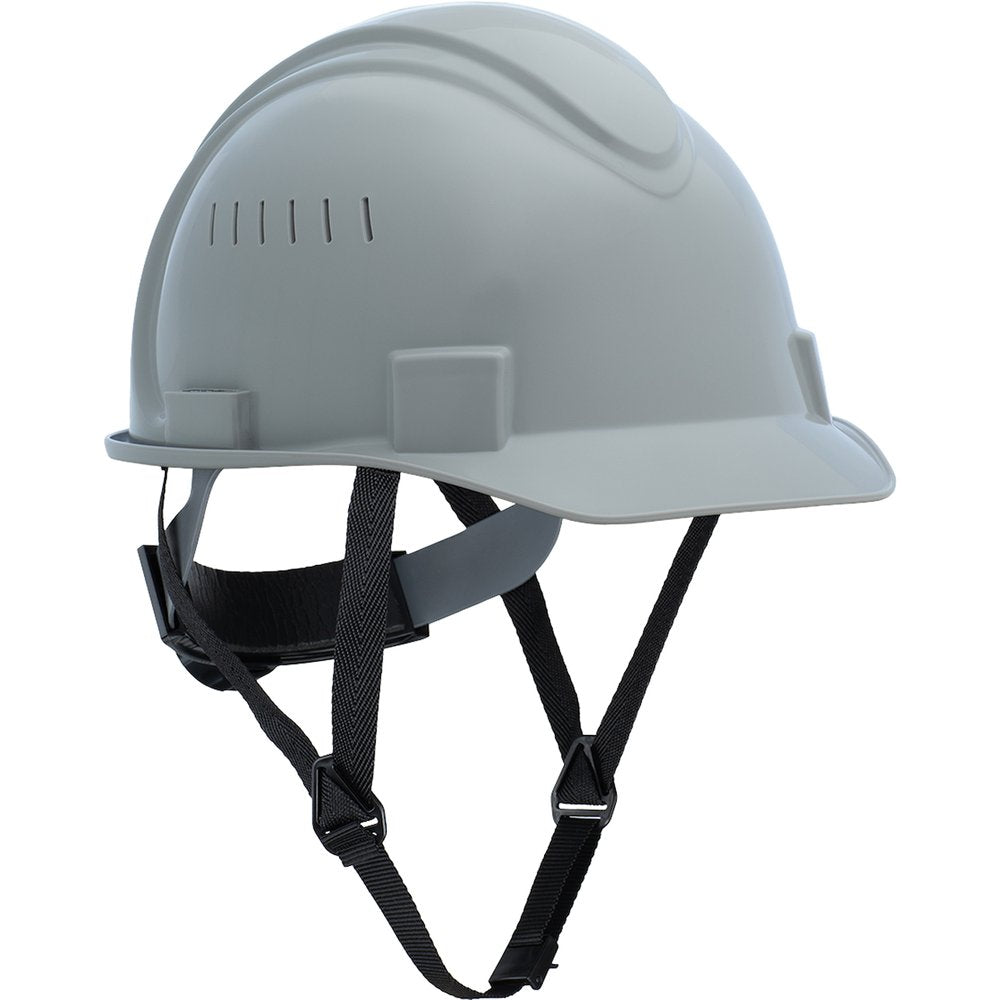 North Short Brim Hard Hat Vented Gray, 20/Case