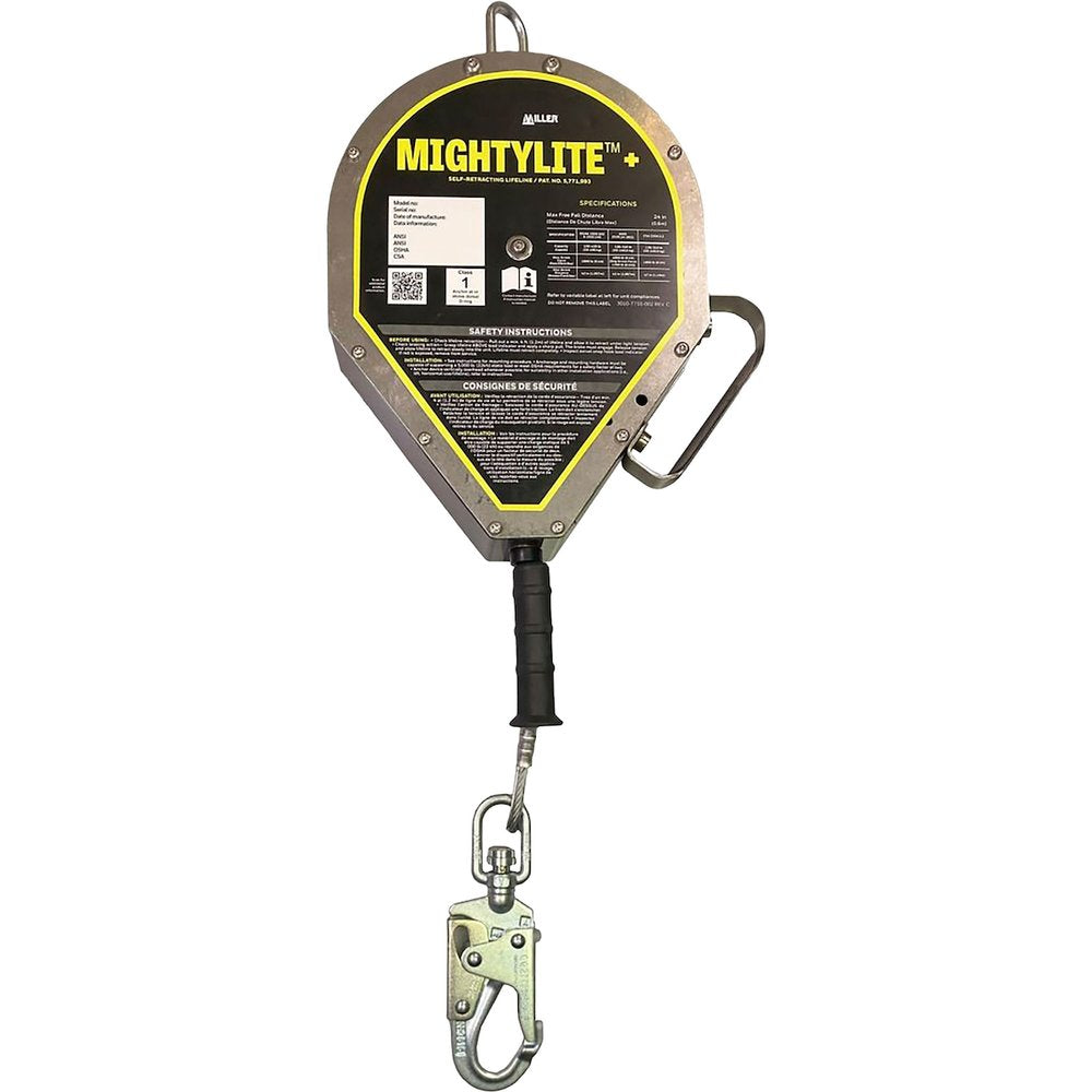 Miller by PIP 50FT Retract. Galv CBL 420LB Mightylt
