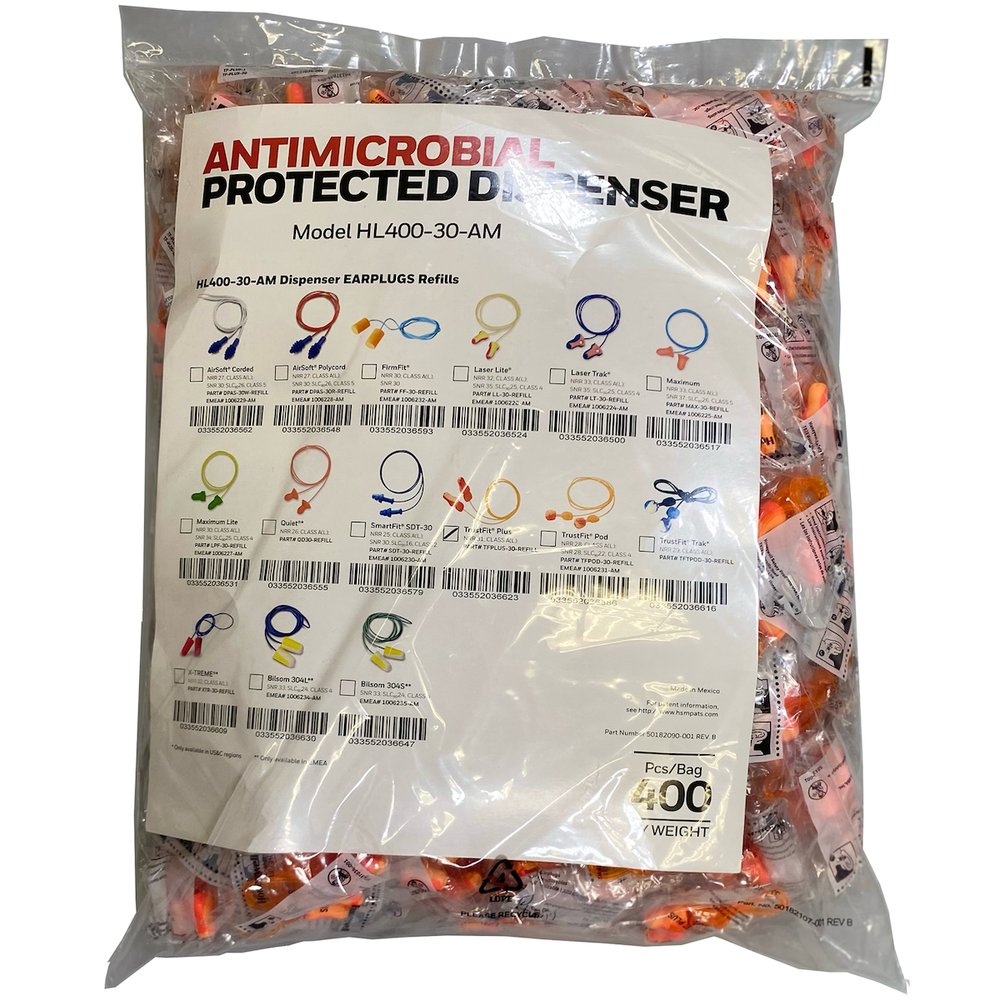 Howard Leight by PIP HL400 Refill Corded Earplugs TFP-30 2000PR, 2000/Case