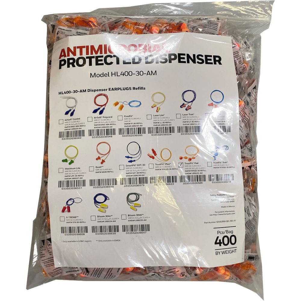 Howard Leight by PIP HL400 Refill Corded Earplugs TF-30 2000PR, 2000/Case