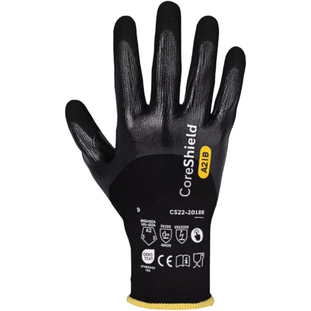 G-Tek by PIP Knit Yarn Glve Double-dip Nitr Grip PALM/FING TS (Pair)
