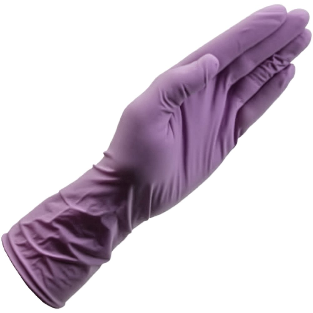 PIP (BOX/100) Powder Free 12" Disp Gloves Purple, 10 Boxs/Case