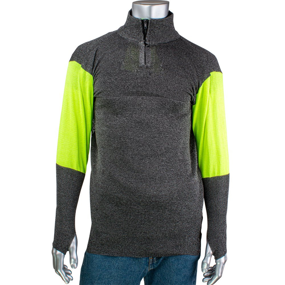 PIP ATA Cut RES 1/4 ZIP Pullover HI-VIS Sleeves 2X