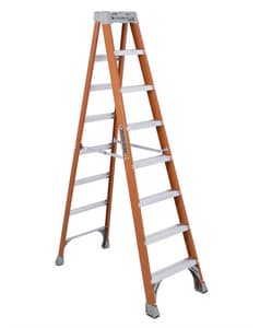 8 Ft F/Gls 300# Step Ladder
