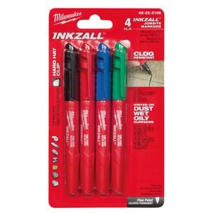 4 Pk Colored Fine Pt Mrkr