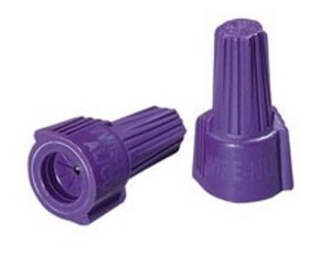 Al/Cu Wire Nut Conn Purp 25/Card