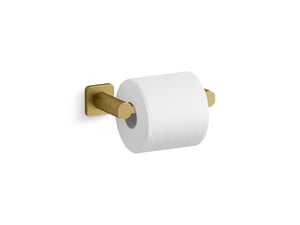 Wall Toilet Tissue Holder in Vibrant® Brushed Moderne Brass