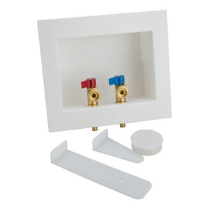 1/2 Pex Dual Drn Out Bx Vlv Whit