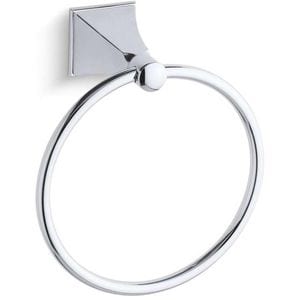 Round Closed Towel Ring in Polished Chrome