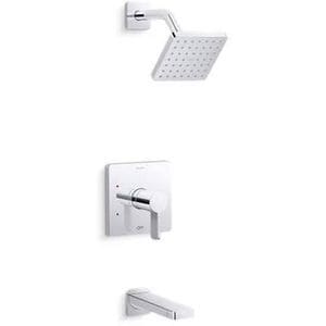 Single Handle Single Function Bathtub & Shower Faucet in Polished Chrome (Trim Only)