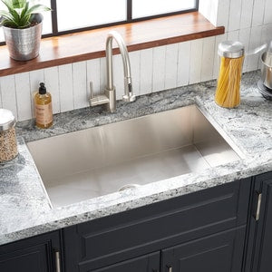 33 x 22 in. 1-Hole Single Bowl Dual Mount Kitchen Sink in Stainless Steel