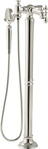 Single Handle Lever Floor Mount Filler in Vibrant® Polished Nickel (Trim Only)
