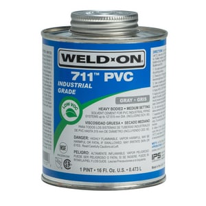 1 Pt Pvc Hd Gray Cmnt 711