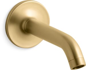 Non-Diverter Tub Spout in Vibrant Brushed Moderne Brass