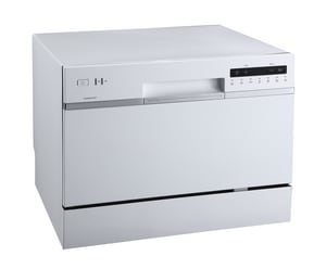 6 Place Setting Countertop Dishwasher - White