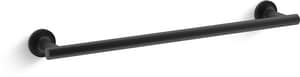 18 in. Towel Bar in Matte Black