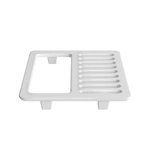 9-1/2 Whit Porc Half Top Grate