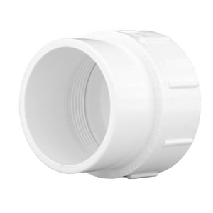 8 Pvc Dwv Ftg Co Adpt W/Plug