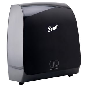 ABS Wall Mount Battery and Electric Automatic Towel Dispenser in Black