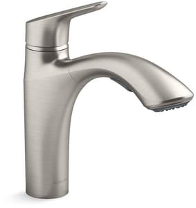 Single Handle Pull Out Kitchen Faucet in Vibrant™ Stainless