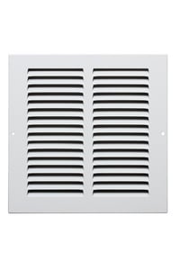 10 x 10 in. Residential 1-way Return Grille in White Aluminum