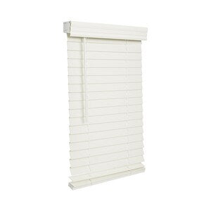 35X36 Whit 2 Faux Wood Crdl Blind