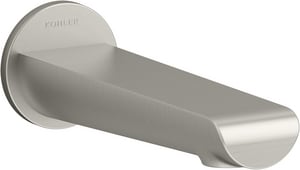 Non-Diverter Tub Spout in Vibrant Brushed Nickel
