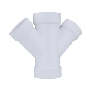 2X2X1-1/2X1-1/2 Pvc Dwv Dbl Wye