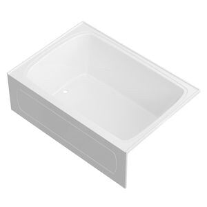 60X42 Lh Acr Tub W/Skt *Hillsbor Wh