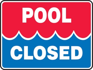 18X24 Plas Safe Sign Pool Cl