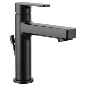 Single Handle Monoblock Bathroom Sink Faucet in Matte Black