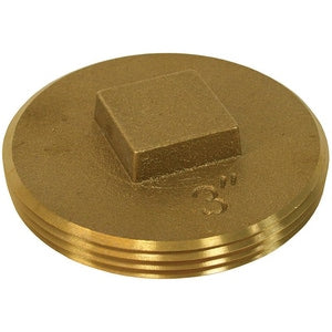 3 in. Raised Head Brass Plug