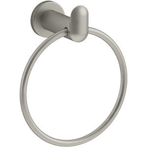 Round Closed Towel Ring in Vibrant® Brushed Nickel