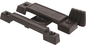 Blk Narrow Window Latch & Kpr 2 Pk