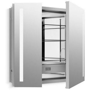 34X30 1Dr Mir Med Cab Alum W/Fluor