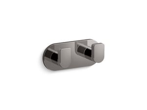 2 Robe Hook in Titanium