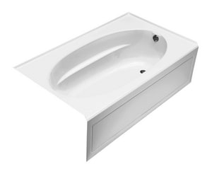 60 in. x 42 in. Soaker Alcove Bathtub with Right Drain in White